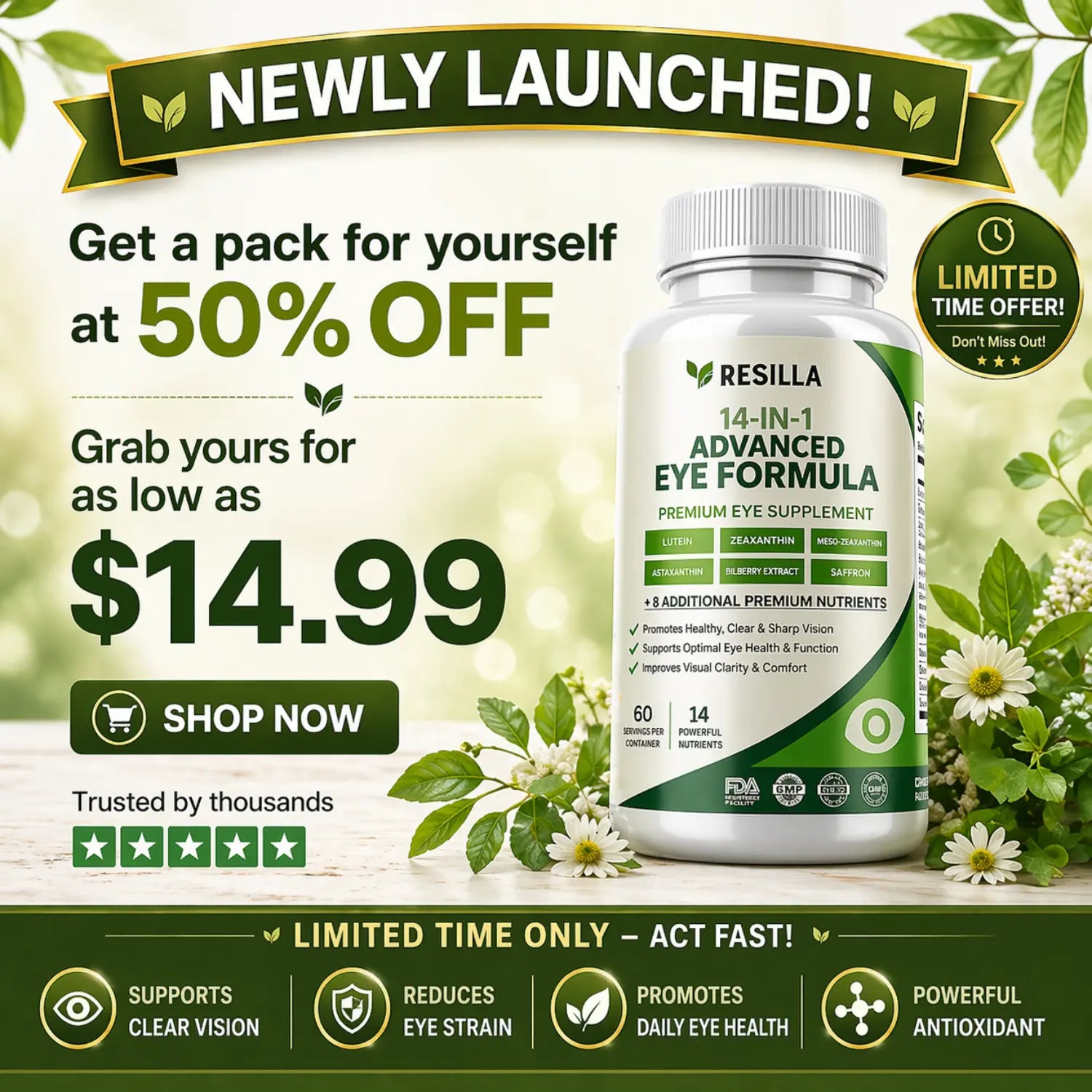 Resilla 14-in-1 Advanced Eye Formula - Promotion